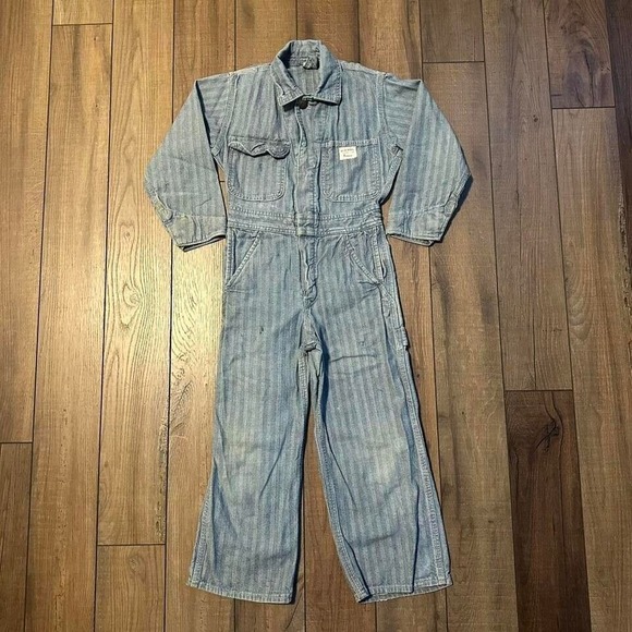 True vintage 60s 70s JCPenney Big Mac blue and white True vintage 60s 70s JCPenney Big Mac blue and white